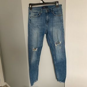 Zara Light Wash Skinny Jeans